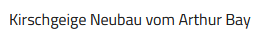 kirschgeige neubau vom arthur bay